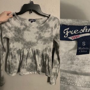 Grey long sleeved shirt